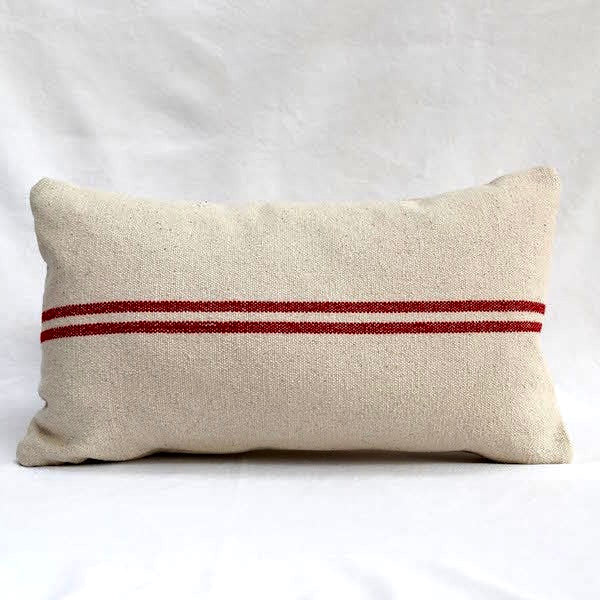 Red grain best sale sack pillows