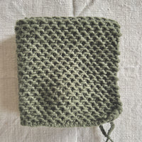 Handmade Cotton Knitted Dishcloth - Green