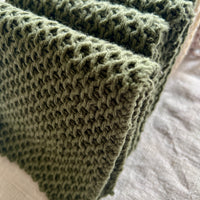 Handmade Cotton Knitted Dishcloth - Green