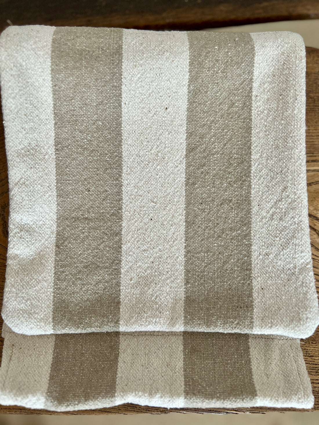 'No Waste' Rustic Natural Stripe Grainsack Ovengloves