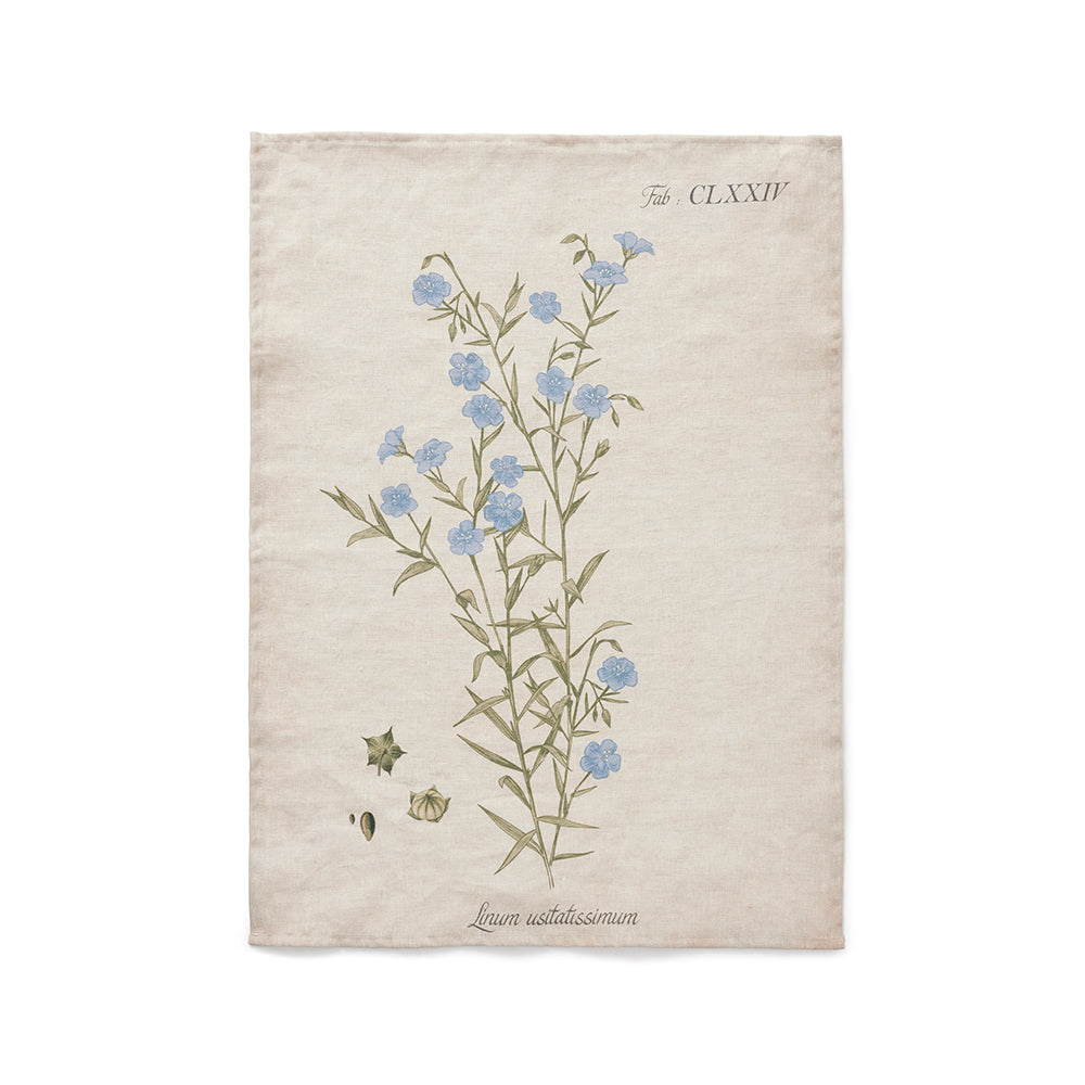 'Linum' French Laundered Linen Tea Towel