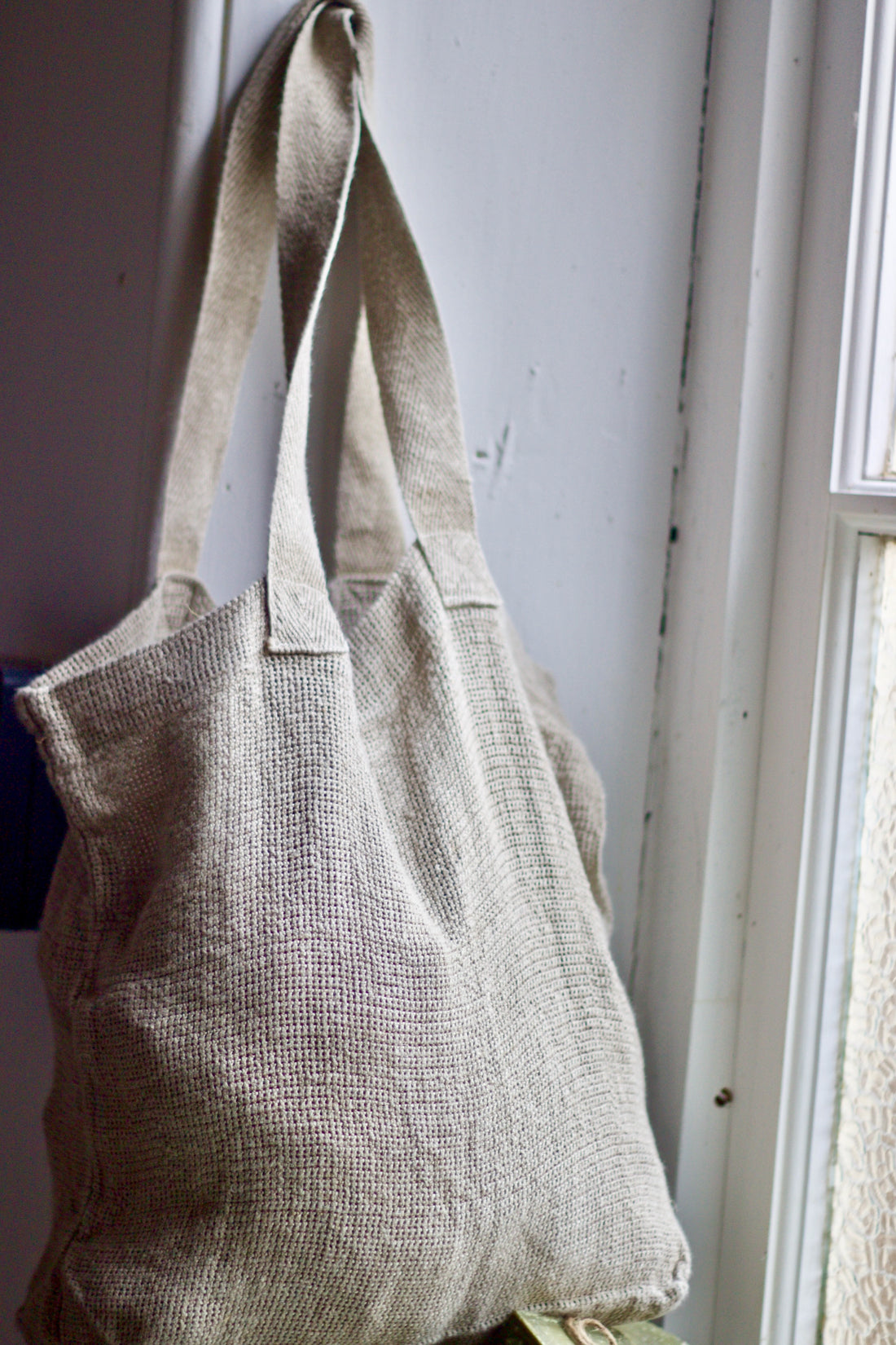 French Slubby Linen Tote Bag