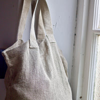 French Slubby Linen Tote Bag