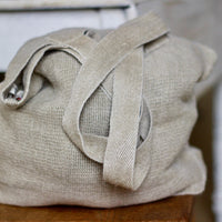 French Slubby Linen Tote Bag