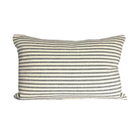 Mariola' Recycled Stripe Grainsack Cushion - Charcoal