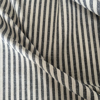 Mariola' Recycled Stripe Grainsack Cushion - Charcoal