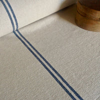 Rustic Blue Stripe Grainsack Fabric