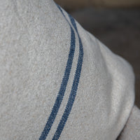 Rustic Blue Stripe Grainsack Cushion