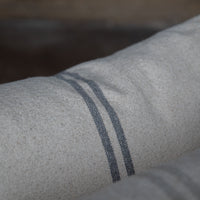 Rustic Grey Stripe Grainsack Cushion