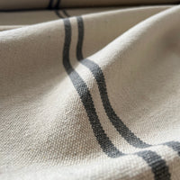 Rustic French Grey Stripe Grainsack Placemat