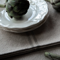 Rustic French Natural Stripe Grainsack Placemat