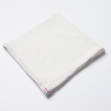 Stonewashed French Stitched Linen Napkin - Off White