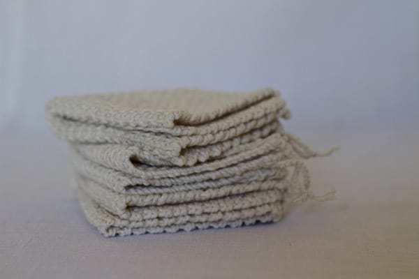 Knit Dish Cloths -100% Organic Cotton